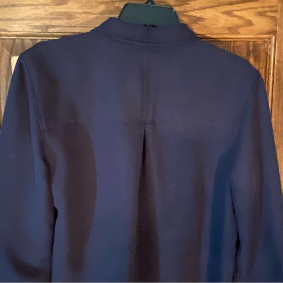 C&B Corduroy Navy Button Down Women’s Top Size M - Picture 2 of 6